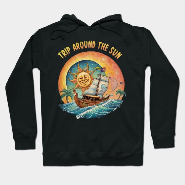 Trip Around The Sun Hoodie by Moulezitouna